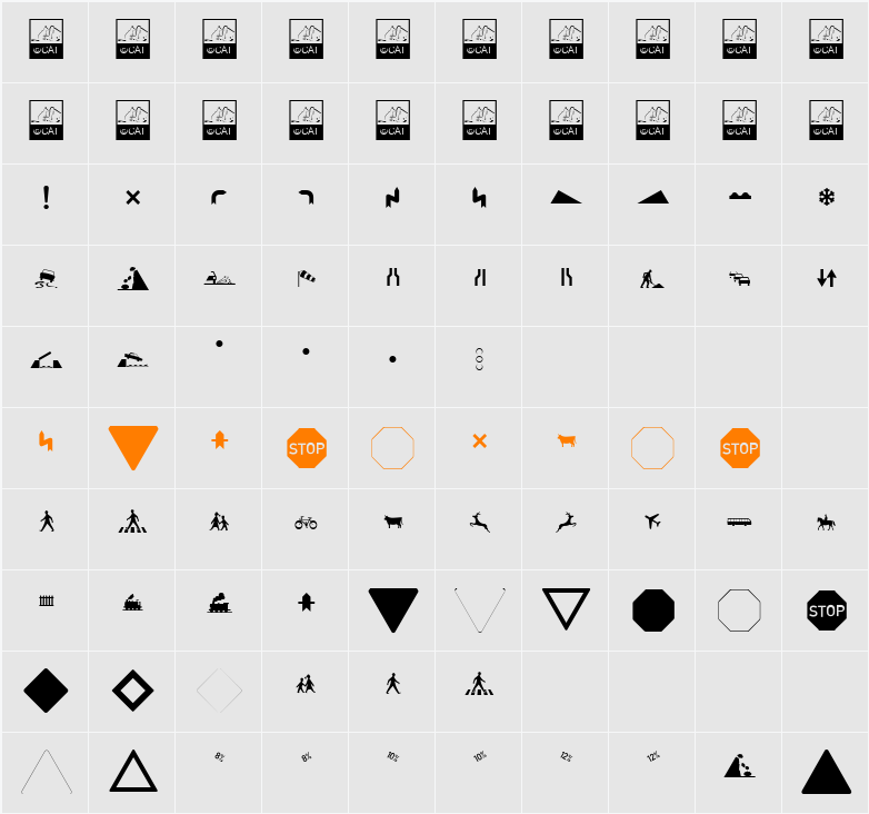 Zeichen Hundert Alt Character Map