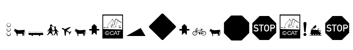 Zeichen Hundert Alt Font Image