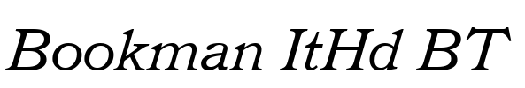 Bookman ItHd BT