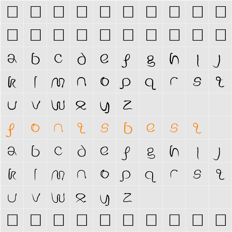 Serpent Character Map