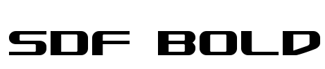 SDF Bold Font Image