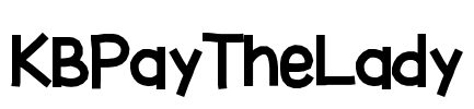 KBPayTheLady Font Image