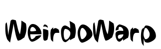 WeirdoWarp Font Image