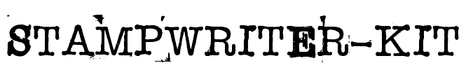 STAMPWRITER-KIT Font Image