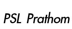 PSL Prathom Font Image