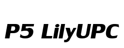 P5 LilyUPC Font Image