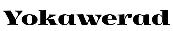 Yokawerad Font Image