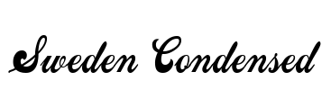 Sweden Condensed Font Image
