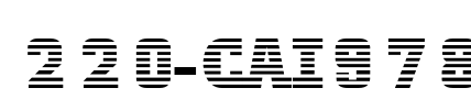 220-CAI978 Font Image