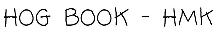 Hog Book - HMK Font Image