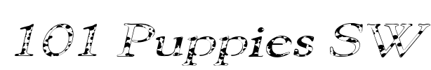 101 Puppies SW Font Image