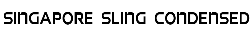Singapore Sling Condensed Font Image