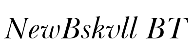NewBskvll BT Font Image