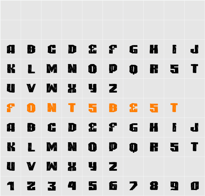 VTKS HIGHLIGHT Character Map