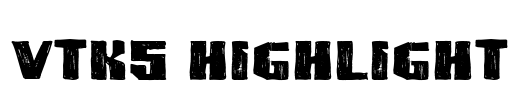 VTKS HIGHLIGHT Font Image