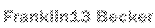 Franklin13 Becker Font Image