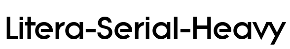 Litera-Serial-Heavy Font Image