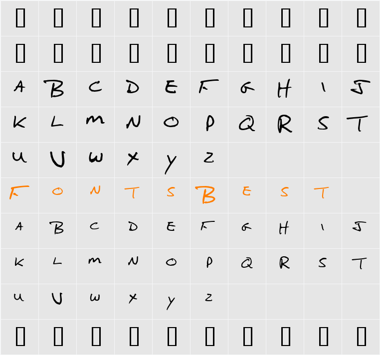 Neil Character Map