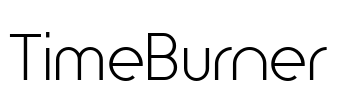 TimeBurner Font Image