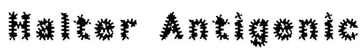 Halter Antigenic Font Image