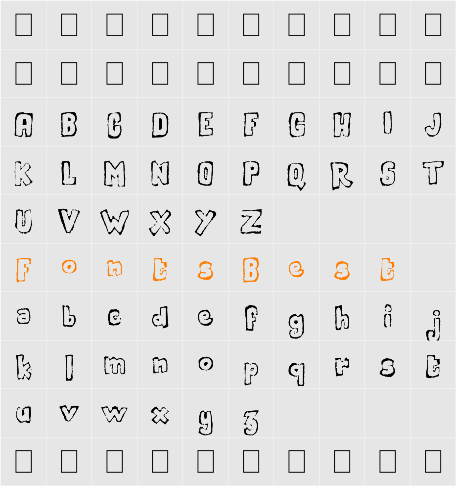 Handout Character Map