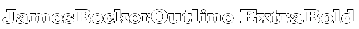 JamesBeckerOutline-ExtraBold