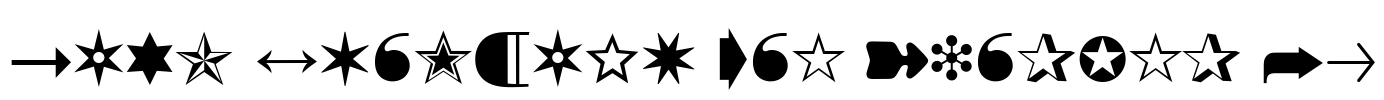 Zapf Dingbats One Hundred BQ Font Image