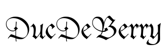 DucDeBerry Font Image