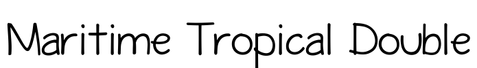 Maritime Tropical Double Font Image