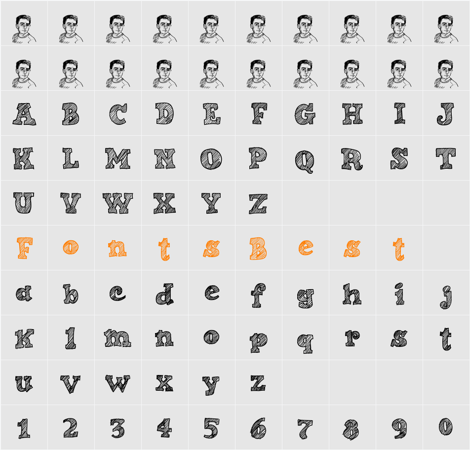 Sketch Nice Character Map