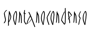 SpontanoCondenso Font Image