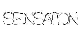 SENSATION Font Image
