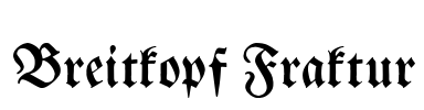 Breitkopf Fraktur