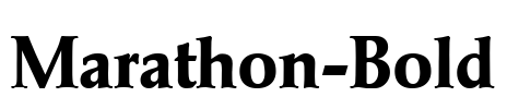 Marathon-Bold Font Image