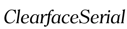 ClearfaceSerial