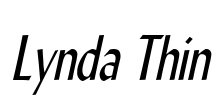 Lynda Thin Font Image