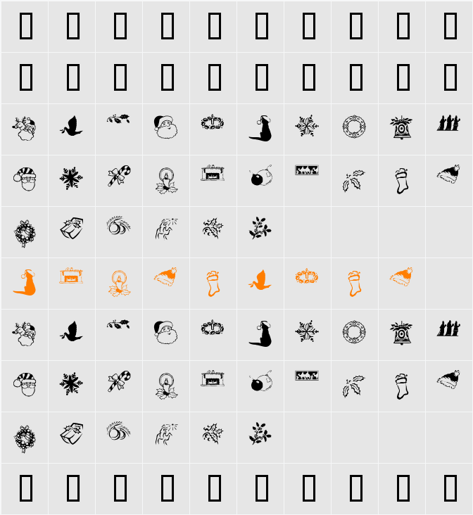 KR Christmas Dings Two Character Map