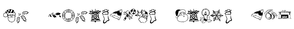 KR Christmas Dings Two Font Image