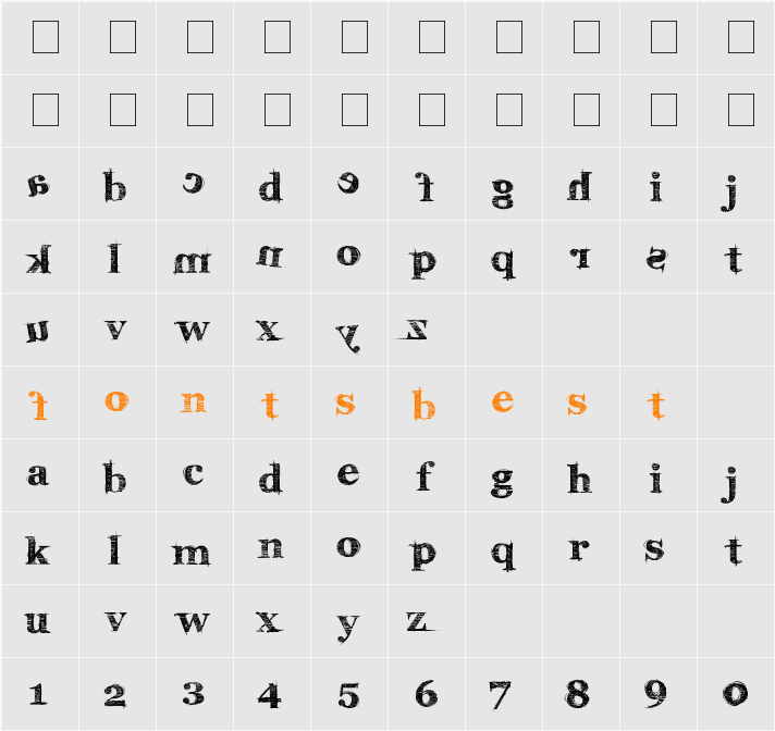 karabinE. Character Map
