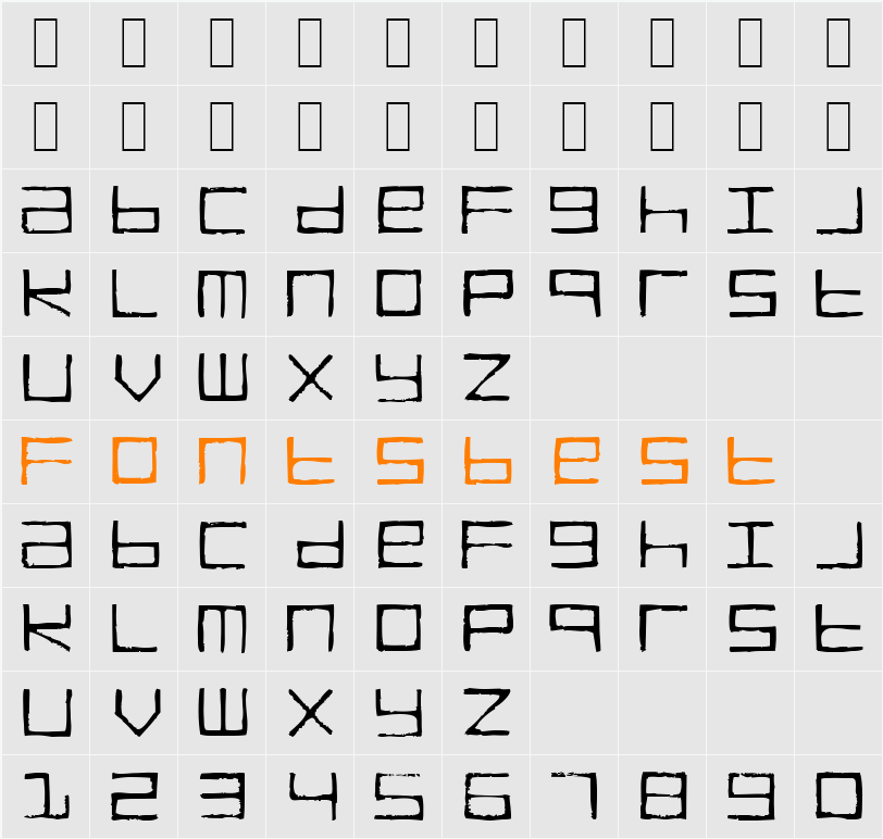 TRUCK Transmission Character Map
