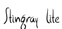 Stingray Lite Font Image