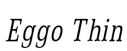 Eggo Thin Font Image