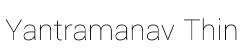 Yantramanav Thin Font Image