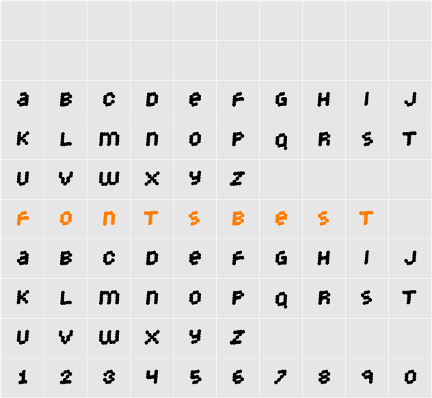StrongDots Character Map
