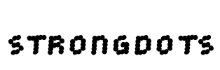StrongDots Font Image