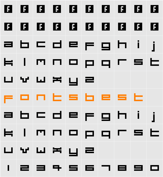 Dubsteptrix Character Map