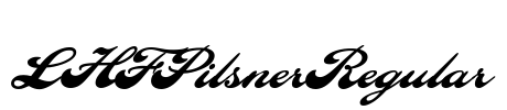 LHFPilsnerRegular Font Image
