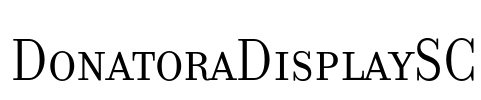 DonatoraDisplaySC Font Image