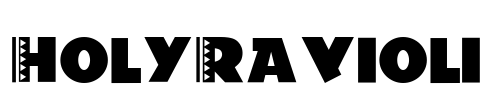 HolyRavioli Font Image