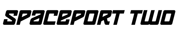 Spaceport two Font Image